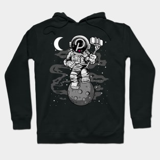 Astronaut Selfie Polkadot DOT To The Moon Crypto Token Cryptocurrency Wallet Birthday Gift For Men Women Kids Hoodie